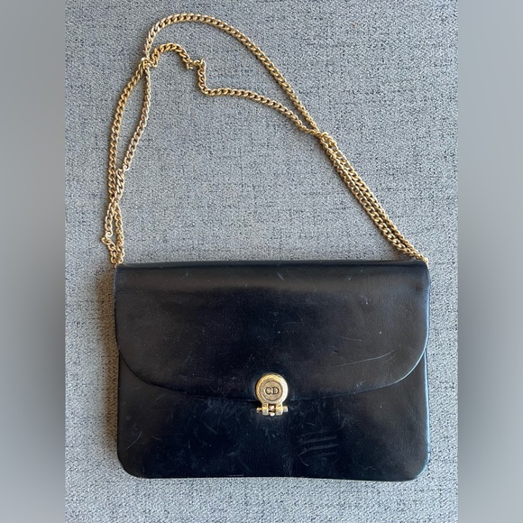 Christian Dior Vintage Single Flap Leather Gold Chain bag - Picture 1 of 16